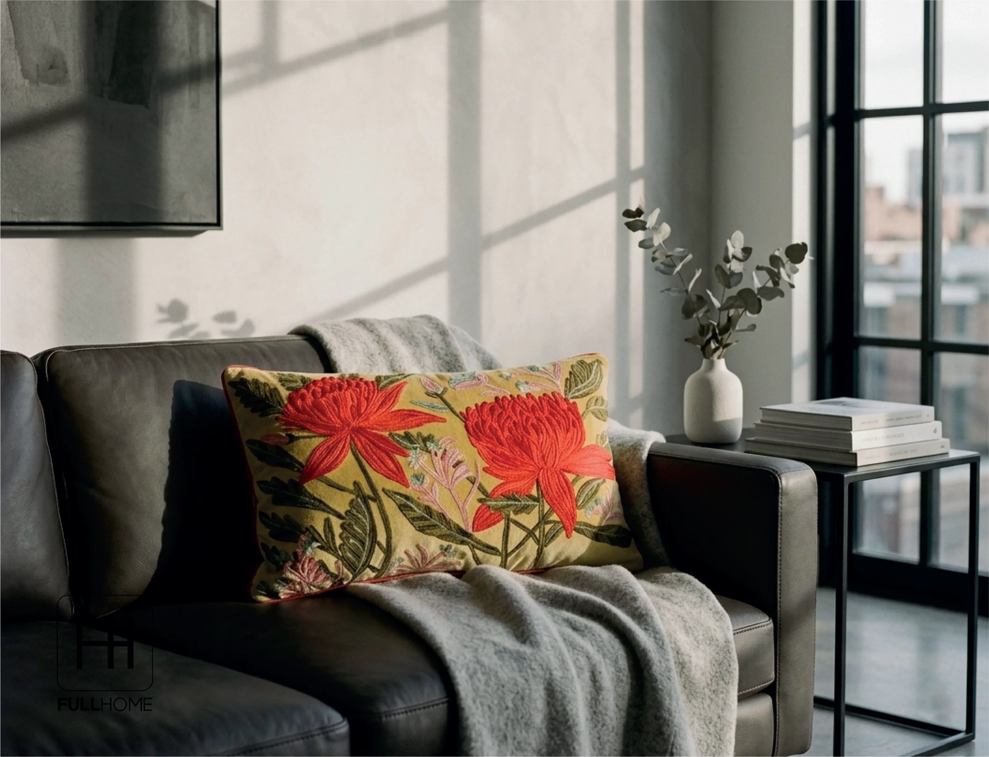 Golden Bloom Cushion