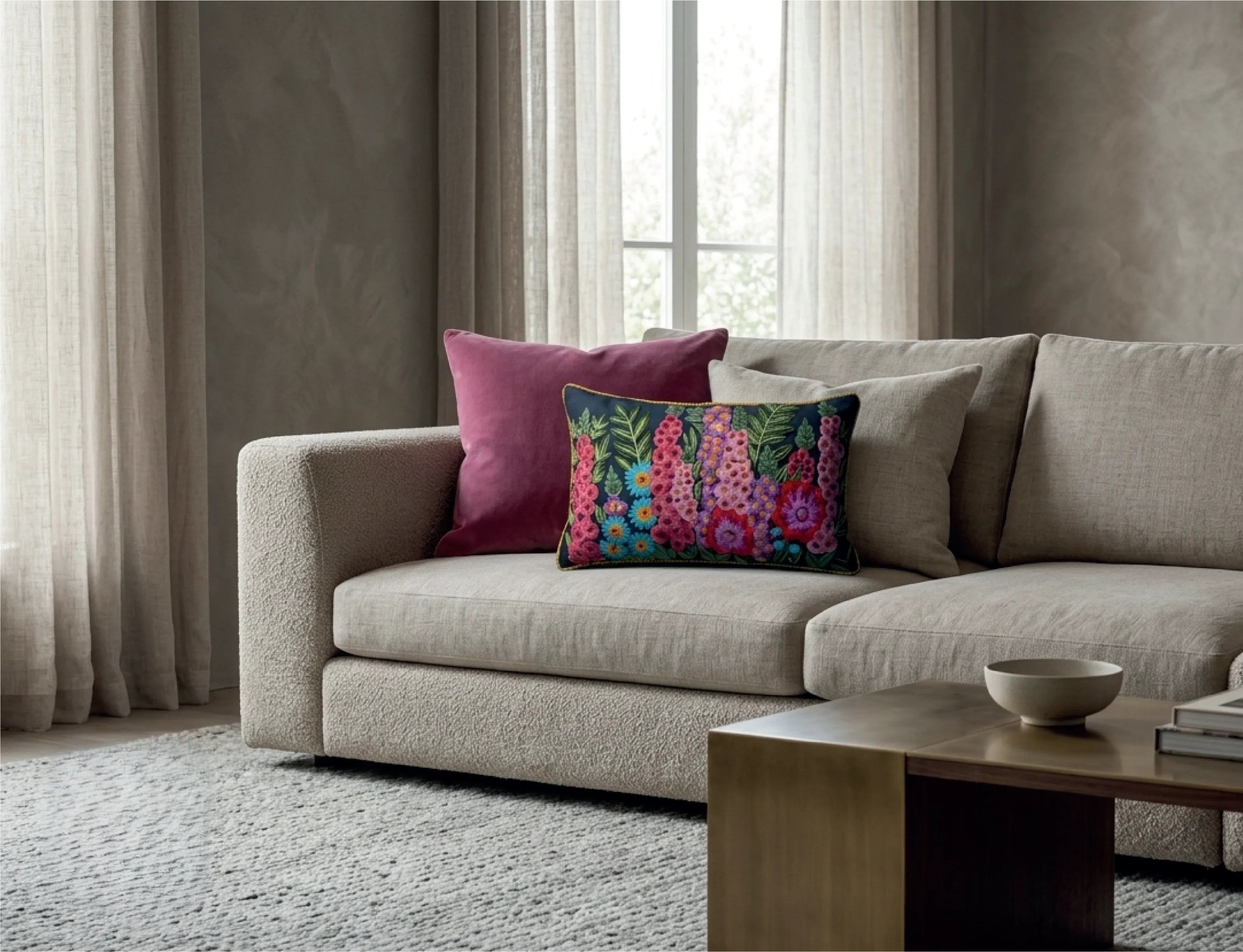 Vibrant Garden Cushion